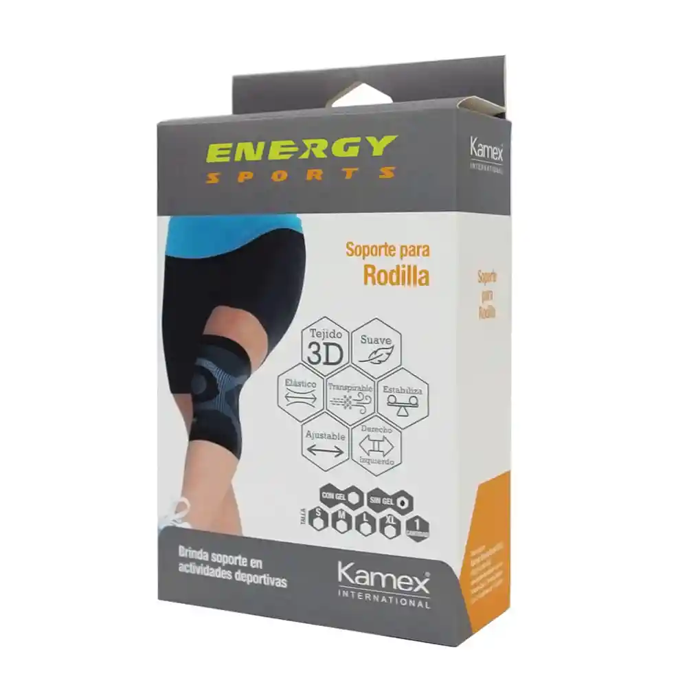 Energy Sports Soporte Deportivo Rodilla Sin Gel Talla M